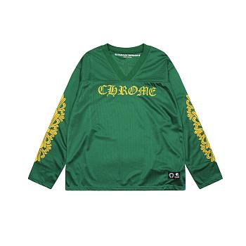 Chrome Hearts Floral Jersey Long-Sleeve Tee