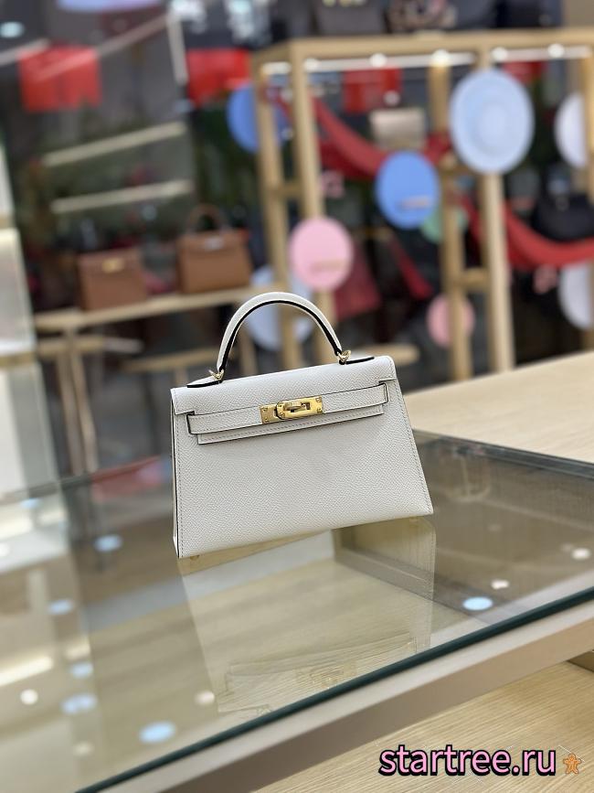 Hermes KELLY 19 IN White - 1
