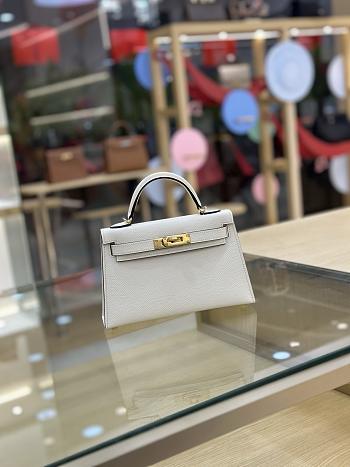 Hermes KELLY 19 IN White