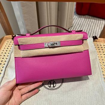 Hermes Mini Kelly 1 Silver Hardware-22cm