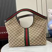 Gucci Giglio large tote bag in beige and Brown-40x47x16cm - 2