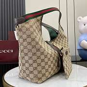 Gucci Giglio large tote bag in beige and Brown-40x47x16cm - 4