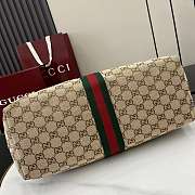 Gucci Giglio large tote bag in beige and Brown-40x47x16cm - 5