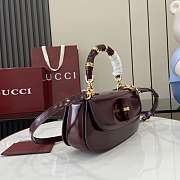 Gucci Bamboo Diva medium bag Ancora red-26.6x13x8cm - 2