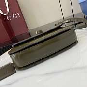 Gucci Bamboo Diva medium bag Green-26.6x13x8cm - 2
