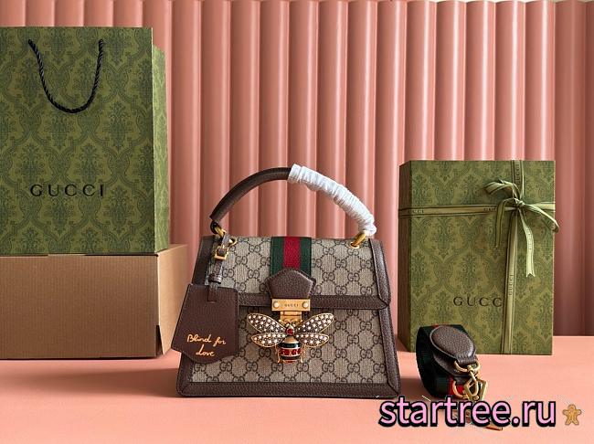 Gucci Queen Margaret Handbag 476541 Brown - 1