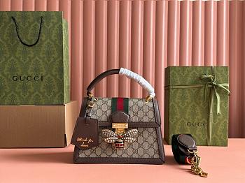 Gucci Queen Margaret Handbag 476541 Brown