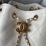 Chanel 25C hobo Bag White-30x26x14cm - 5