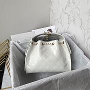 Chanel 25C hobo Bag White-30x26x14cm - 3