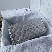Chanel 25C hobo Bag Silver-30×26×14cm - 5