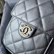 Chanel 25C hobo Bag Silver-30×26×14cm - 4