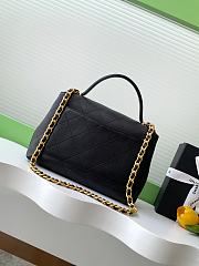 CHANEL Medium Calfskin Top Handle Flap-26x33x9cm - 4