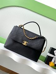 CHANEL Large Calfskin Top Handle Flap-26x33x9cm - 1
