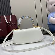 Gucci Bamboo Diva medium bag White-26.6x13x8cm - 4