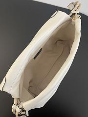 Fendi Mamma Baguette Medium White nappa leather bag-26.5x8.5x18cm - 4