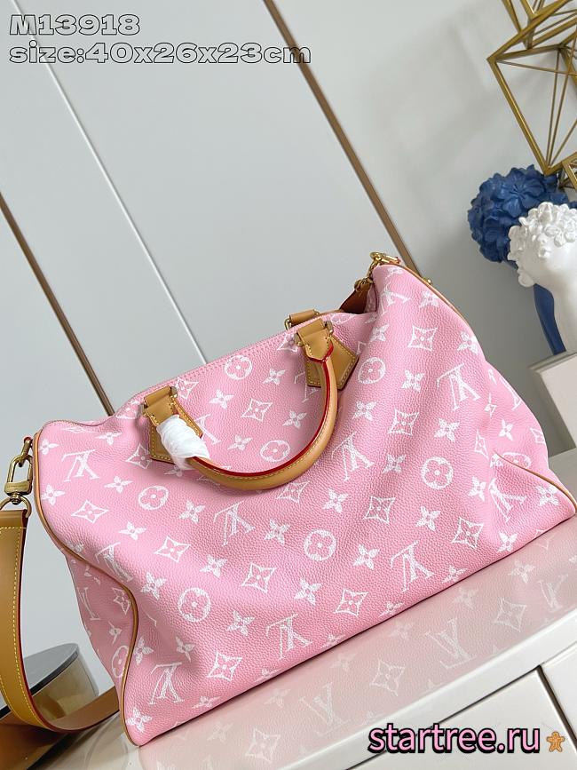 Louis Vuitton Speedy P9 Bandoulière 40 Monogram Leather Pink -40 x 26 x 23CM - 1
