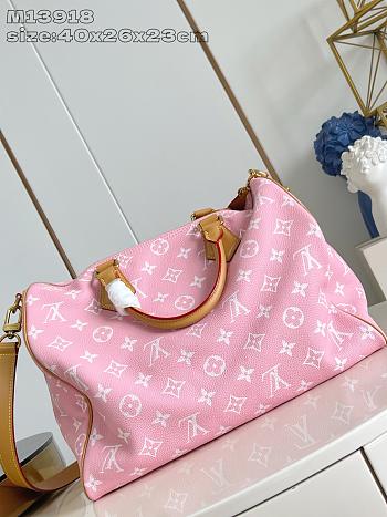 Louis Vuitton Speedy P9 Bandoulière 40 Monogram Leather Pink -40 x 26 x 23CM