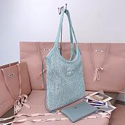 MiuMiu Tote Bag Blue-35 X 40CM - 6