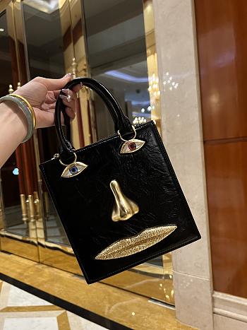 Schiaparelli ANATOMY JEWELERY MINI BAG Black
