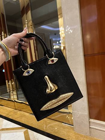 Schiaparelli ANATOMY JEWELERY MINI BAG Black 001-20*1* 9cm