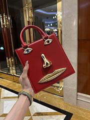 Schiaparelli ANATOMY JEWELERY MINI BAG Red Smooth Leather -20*1* 9cm - 3