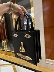 Schiaparelli ANATOMY JEWELERY MINI BAG Black Smooth Leather -20*1* 9cm - 4