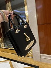 Schiaparelli ANATOMY JEWELERY MINI BAG Black Smooth Leather -20*1* 9cm - 3