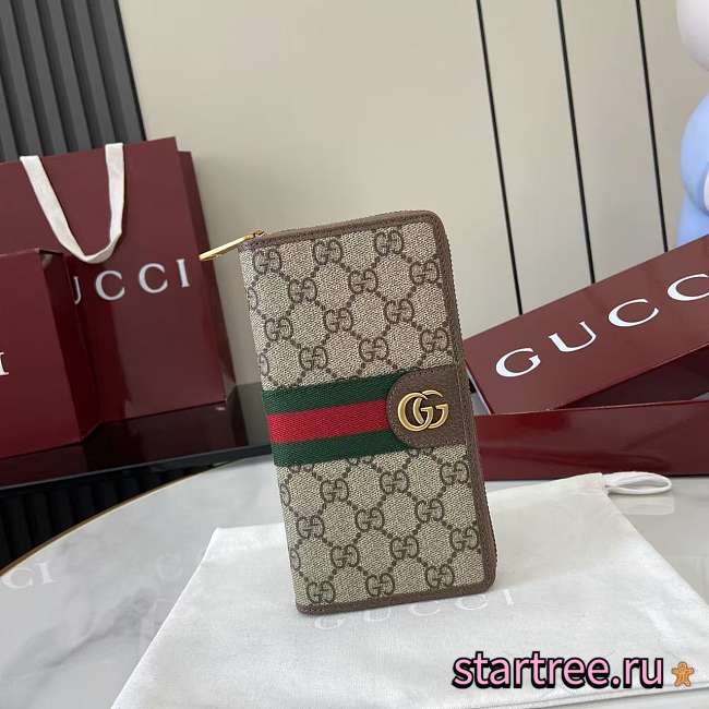 Gucci Ophidia zip around wallet 001 - 1