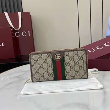 Gucci Ophidia zip around wallet 004-20x15x5cm  