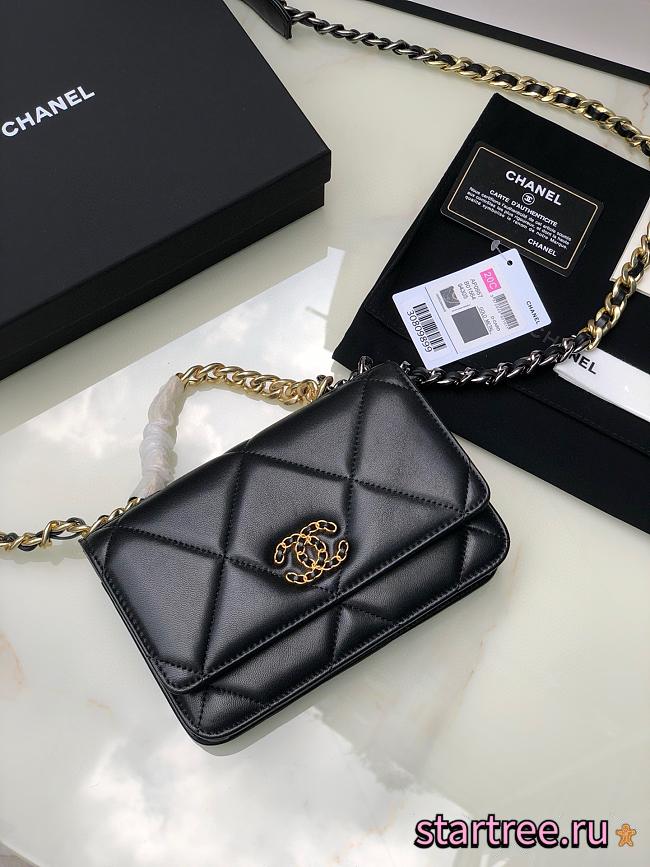 Chanel 19 Woc Calfskin Black-19*11.5*7cm - 1