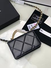 Chanel 19 Woc Calfskin Black-19*11.5*7cm - 3