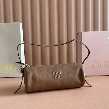 MiuMiu Briarwood Nappa Leather Pouch 003- 22x9x9cm