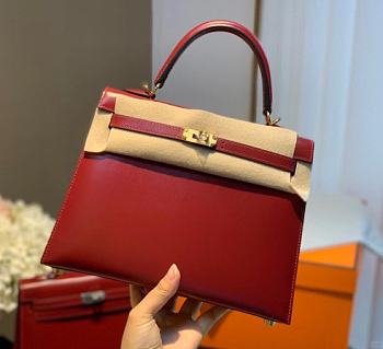 Hermes Kelly 25 Red