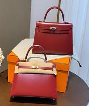 Hermes Kelly 25 Red - 5