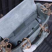 Dior MICRO LADY D-JOY BAG Grey-16.5cm - 2