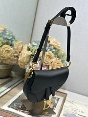 Dior Mini Soft Saddle Bag with Strap Black-20 x 14 x 6cm - 5