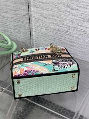 Dior Medium Lady D-Lite Bag Embroidery with Multicolor 001-24cm - 3