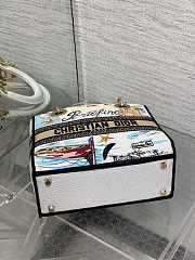 Dior Medium Lady D-Lite Bag Embroidery with Multicolor 002-24cm - 5