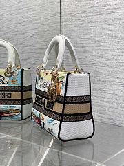 Dior Medium Lady D-Lite Bag Embroidery with Multicolor 002-24cm - 2
