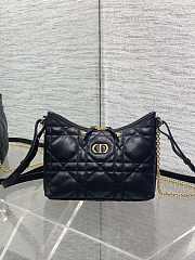 Dior Miss Caro Diorling Mini Bag with Chain Black-19x17x7cm - 2