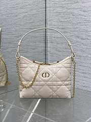 Dior Miss Caro Diorling Mini Bag with Chain Light White-19x17x7cm - 1
