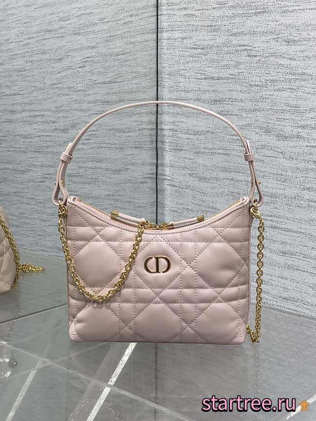 Dior Miss Caro Diorling Mini Bag with Chain Pink-19x17x7cm - 1