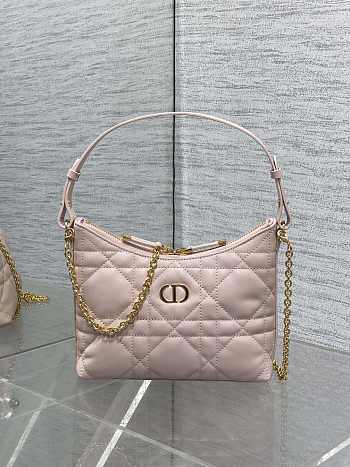 Dior Miss Caro Diorling Mini Bag with Chain Pink-19x17x7cm