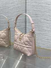 Dior Miss Caro Diorling Mini Bag with Chain Pink-19x17x7cm - 5