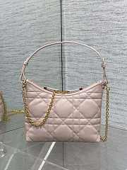 Dior Miss Caro Diorling Mini Bag with Chain Pink-19x17x7cm - 4