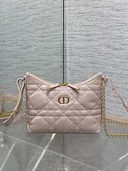 Dior Miss Caro Diorling Mini Bag with Chain Pink-19x17x7cm - 3