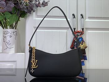 Louis Vuitton Pochette LV Bloom M25525 Black-23x10x4cm