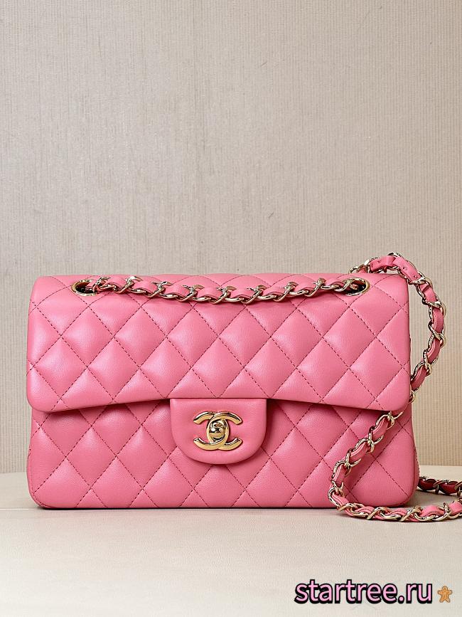 Chanel Classic Flap Medium Bag Pink 25cm - 1