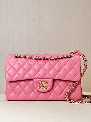 Chanel Classic Flap Medium Bag Pink 25cm - 1