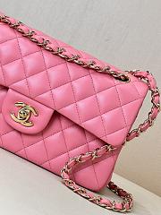 Chanel Classic Flap Medium Bag Pink 25cm - 6